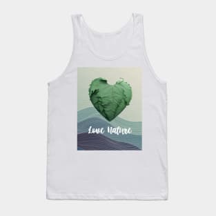 Love Nature No. 1: Green Valentine's Day Tank Top